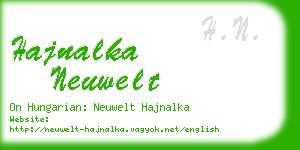 hajnalka neuwelt business card